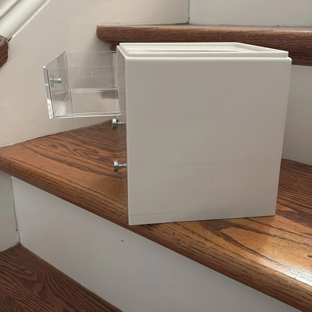 Cream and Transparent Storage Drawer. New